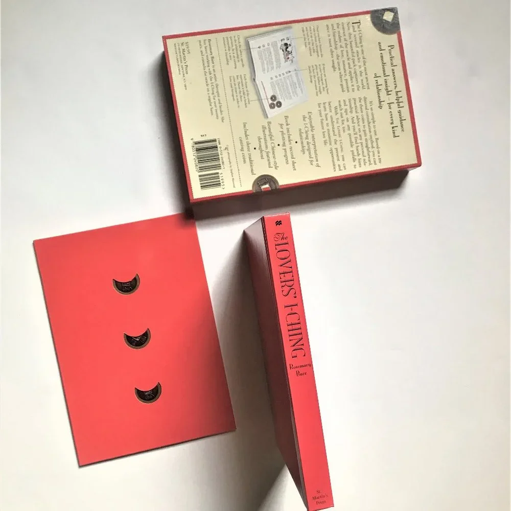 The Lovers' I-Ching by Rosemary Burr, Incl. Illustrated Book & 3 Casting Coins